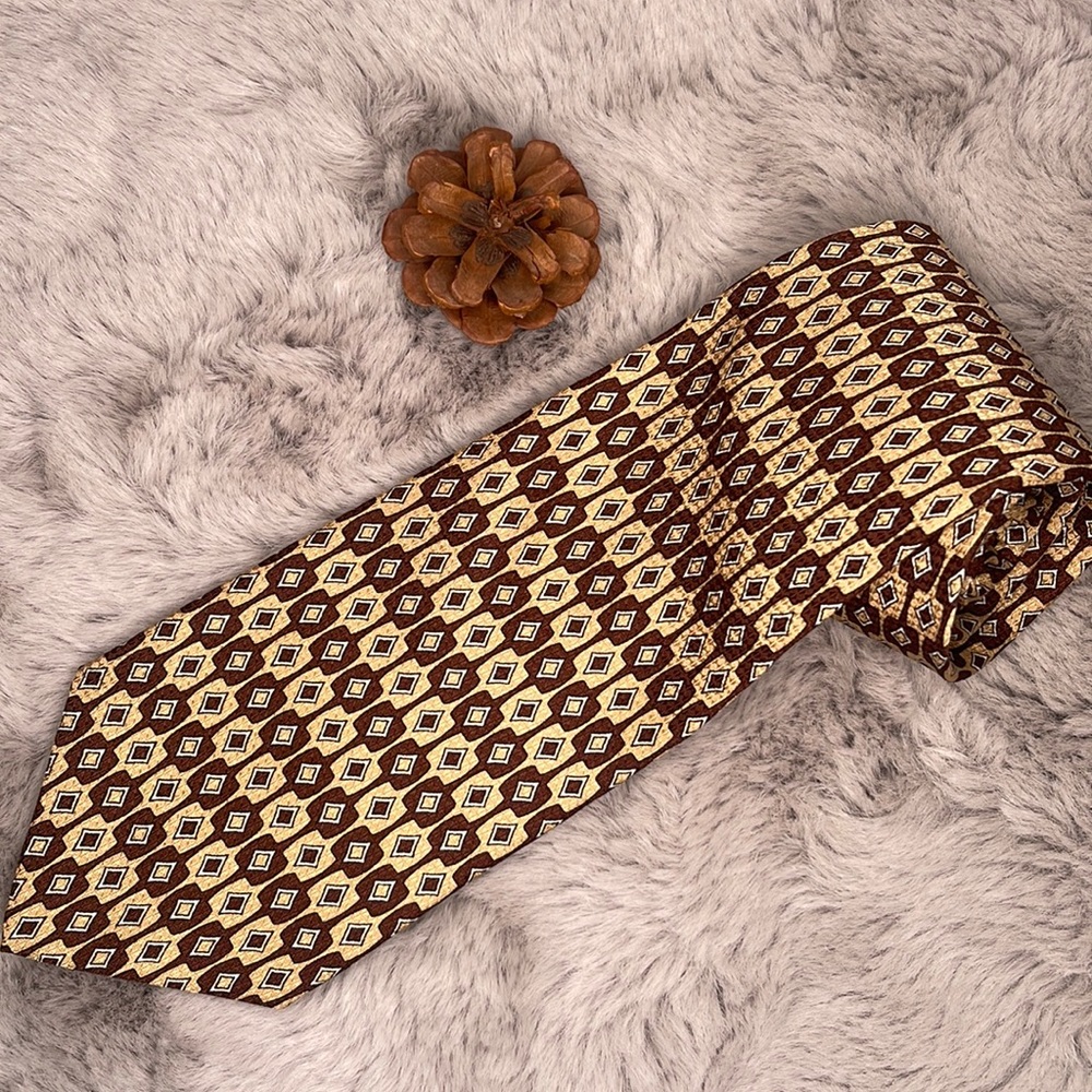 Gino Pompeii Silk Tie, EUC